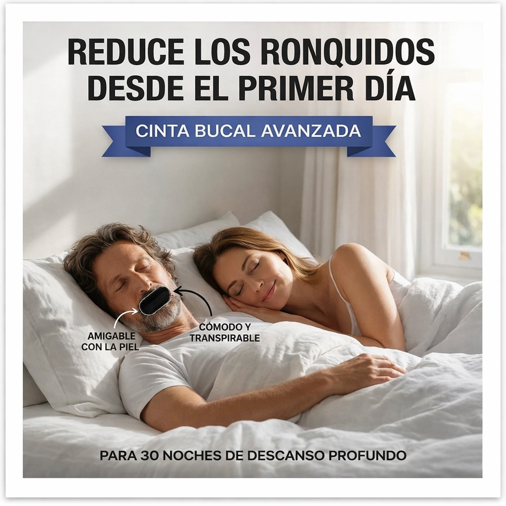 Mouth tape Anti-Ronquidos — Resultados desde la Noche 1