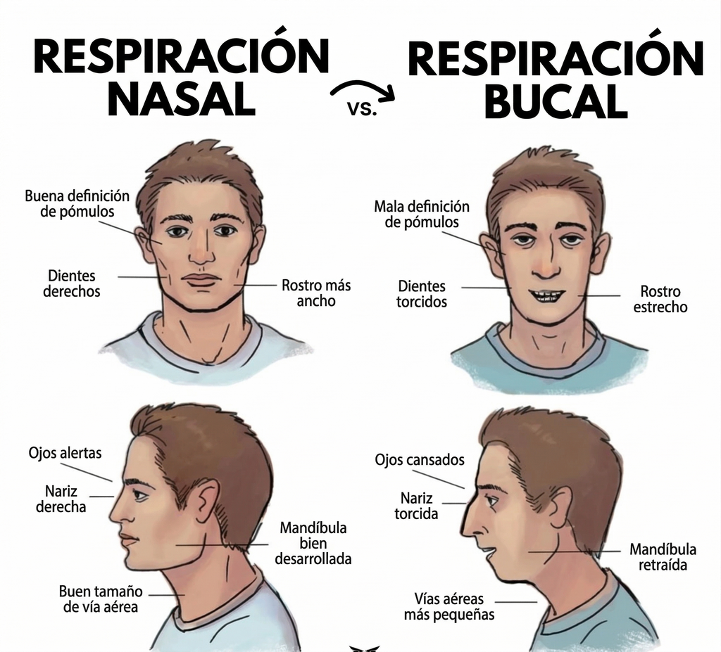 Mouth tape para mandíbula definida