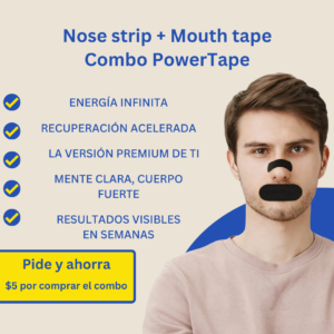 Combo Power Tape – 30 Mouth Tapes + 30 Nose Strips