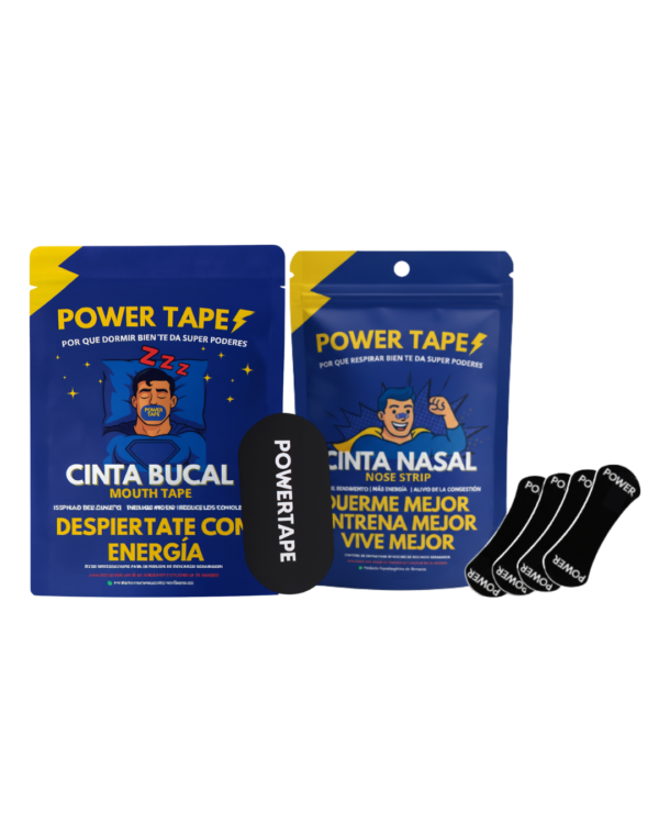 Combo Power Tape – 30 Mouth Tapes + 30 Nose Strips